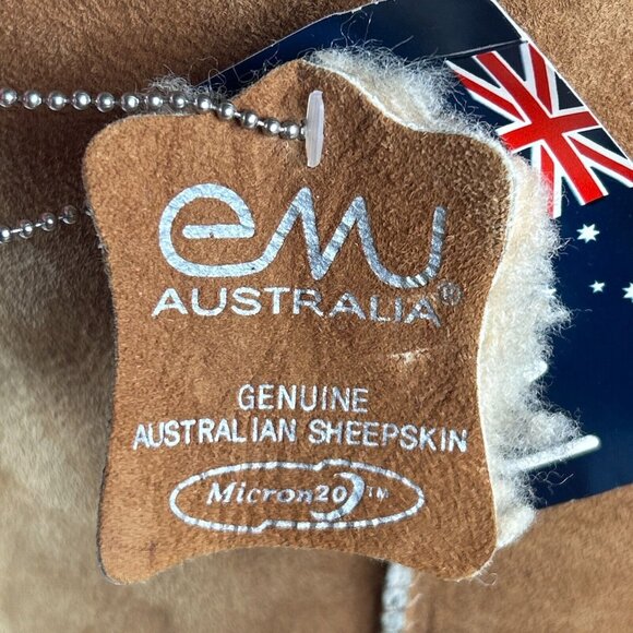 Emu Australia Knee High Boots Brown Sheepskin Wool Lined Pull On Lug Sole Size 6 - Picture 9 of 15